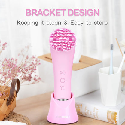 Facial Cleansing Brush Rechargeable Silicone Face Scrubber